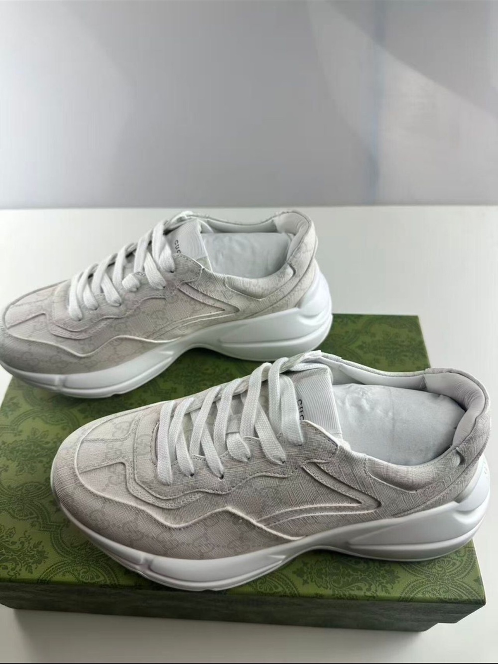 Women's White Chunky Athletic Sneakers